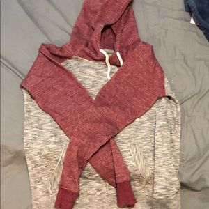 Burgandy hoodie